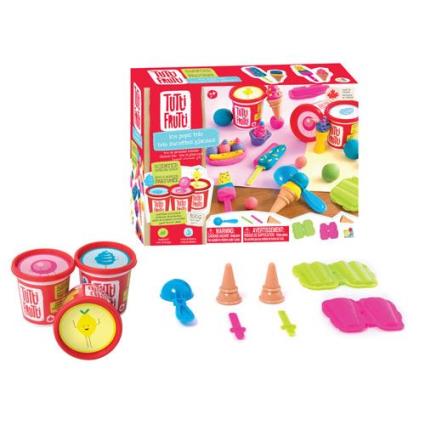Plasticina com Aromas: Kit Gelados – 3 Potes e Acessórios - Tutti Frutti