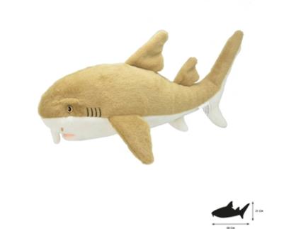 Peluche  Tubarão Lixa (38 x 12 x 21 cm - Poliéster)