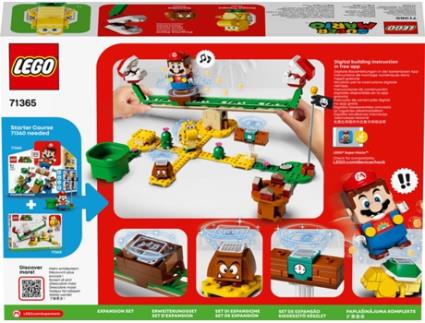 LEGO Super Mario 71365 Set de Expansão Power Slide Planta Piranha