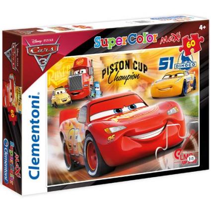 Puzzle Maxi Cars - 60 Peças - Clementoni