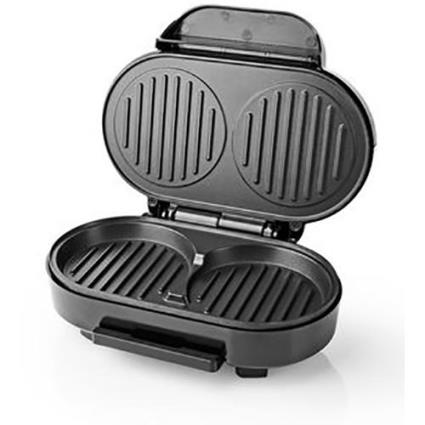 Máquina de Hambúrgueres Nedis 1000W - Preto