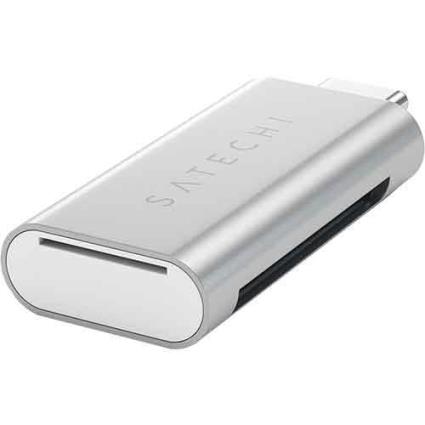 Leitor Cartões  Aluminum USB-C micro SD - Silver