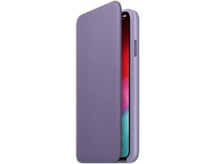 Capa Pele Folio  para iPhone XS Max - Lilás