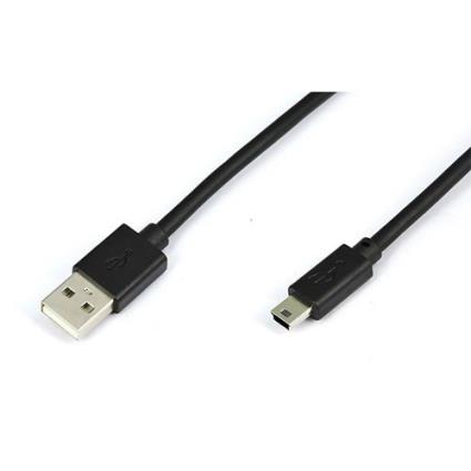 Cabo USB  para Mini USB - 1,8m - Preto