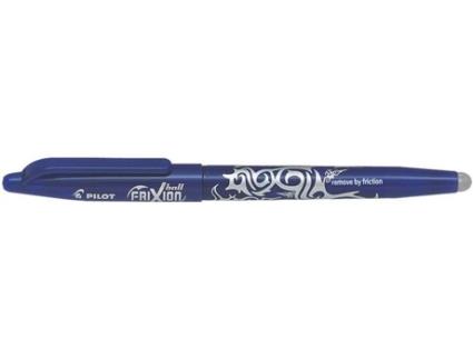 Esferográfica de Tinta de Gel FriXion Ball, Ponta Média de 0,7 mm, Corpo Azul com Pega, Tinta Azul