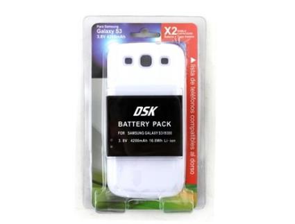 Capa Bateria Samsung Galaxy SIII Dupla Capacidade Blanco