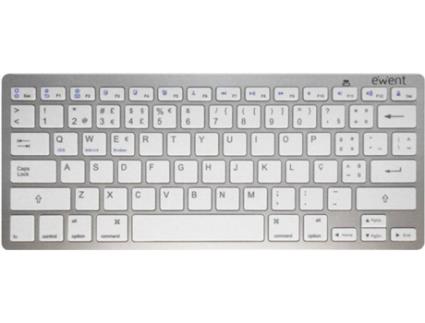 Teclado Slim Bluetooth V 3.0,  Prateado