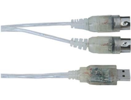 Interface Audio  QABL Int USB-Midi (1 Entrada - 1 Saída)