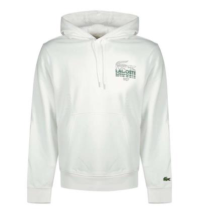 Hoodie Sudadera Capucha Casual_hombre_lacoste Sweatshirt 7 Blanco