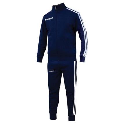 Givova Traje De Treino Academy Cotton Terry 24 Months Blue