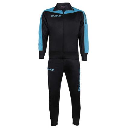 Givova Traje De Treino Roma 5 Years Black / Light Blue