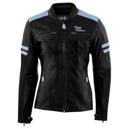 Rusty Stitches Casaco Joyce 44 Black / Baby Blue