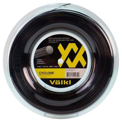 Volkl Tennis Corda Rolo Tênis Cyclone 200 M 1.20 mm Black / Black