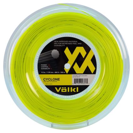 Volkl Tennis Corda Rolo Tênis Cyclone 200 M 1.25 mm Neon Yellow