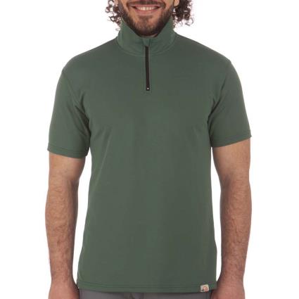 Iq-company Zip Up Shirt Man Uv Pro L Green