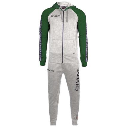 Givova Chándal 103 3XL Light Melange Grey / Green