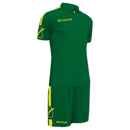 Givova Conjunto Play L Green / Fluo Yellow
