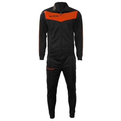 Givova Chándal Visa 3XL Black / Fluo Orange