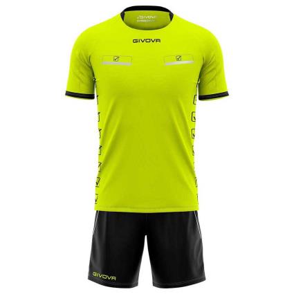 Givova Conjunto Flag S Yellow Fluo / Black
