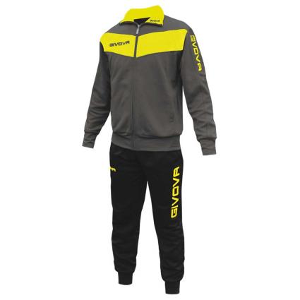 Givova Chándal Visa Fluo 5 Years Dark Grey / Fluo Yellow