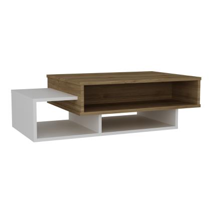 Decortie  Mesas de apoio Tab - White, Walnut  Branco  Único.Casa e decoração > Decoração casa