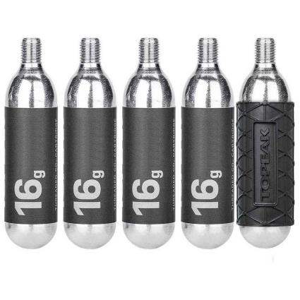Topeak Co Rosqueado 16g 2 Cartuchos 5 Unidades 16 g Black / Silver