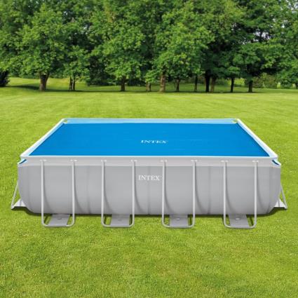 INTEX Cobertura para piscina solar 400x200 cm polietileno azul