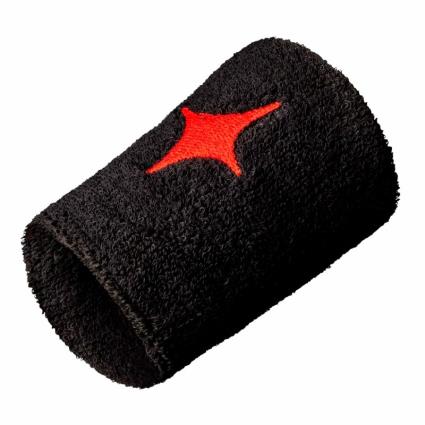 StarVie Black Star Red Wristband Negro - Rojo