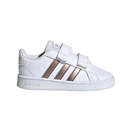 Sapatilhas de Desporto Infantis  Grand Court I - 20 Branco/Ouro
