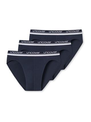 uncover by SCHIESSER Cueca 'Rio'  azul escuro / branco