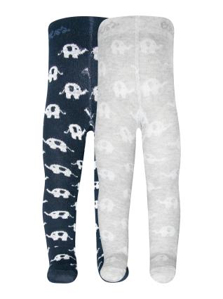 EWERS Collants 'Elefant'  navy / cinzento