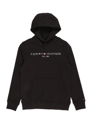 TOMMY HILFIGER Sweatshirt  preto / branco / vermelho claro