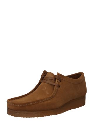 Clarks Originals Sapato com atacadores 'Wallabee'  castanho