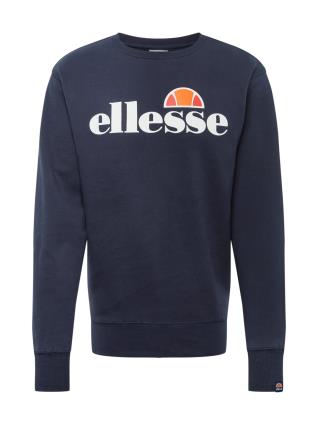 ELLESSE Sweatshirt 'Succiso'  branco / navy / laranja / vermelho-alaranjado