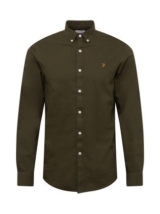 FARAH Camisa 'BREWER'  verde escuro