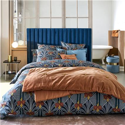 Conjunto para o banho, 17 peças,  azul medio liso