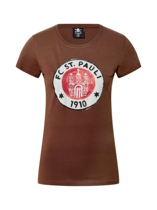 FC St. Pauli Camisa  vermelho / castanho / branco