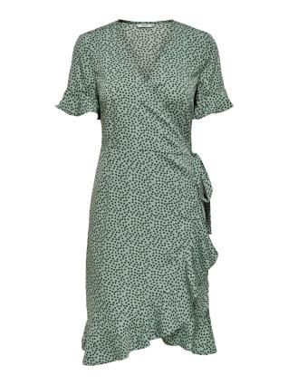 ONLY Vestido 'ONLOLIVIA'  preto / verde