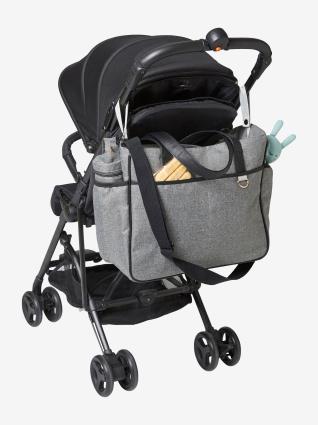 Saco muda-fraldas Week-end, da  cinzento medio liso