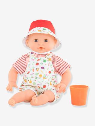 Boneca bebé banho, Calypso vermelho vivo liso com motivo