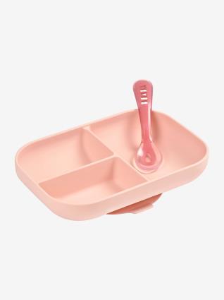 Conjunto de refeição, em silicone, 2 peças