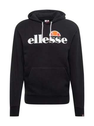 ELLESSE Sweatshirt 'Gottero'  preto / branco / vermelho-alaranjado / laranja