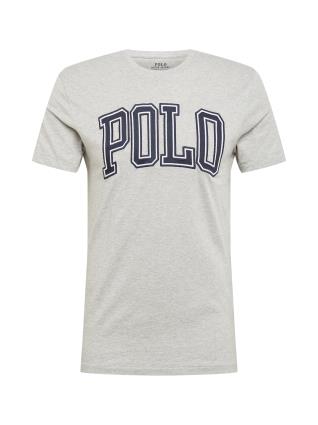 POLO RALPH LAUREN Camisa  acinzentado / marinho / branco