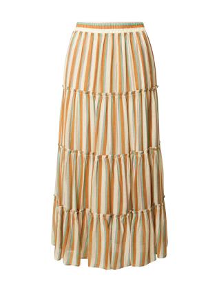 FRNCH PARIS Saia  ocre / bege / menta / roxo