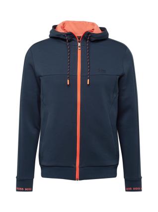 BOSS ATHLEISURE Casaco em moletão 'Saggy 1'  navy / coral