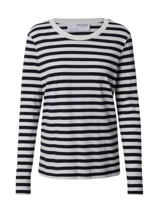 SELECTED FEMME Camisa  branco / preto