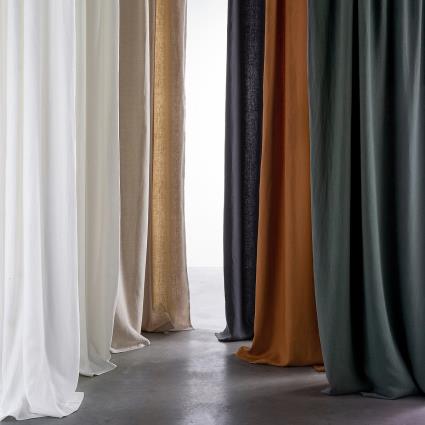 Cortinado em linho lavado, ilhós, Private