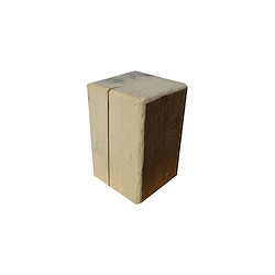 Banco / mesa de madeira maciça  CUBO ABETO 30X35X45CM