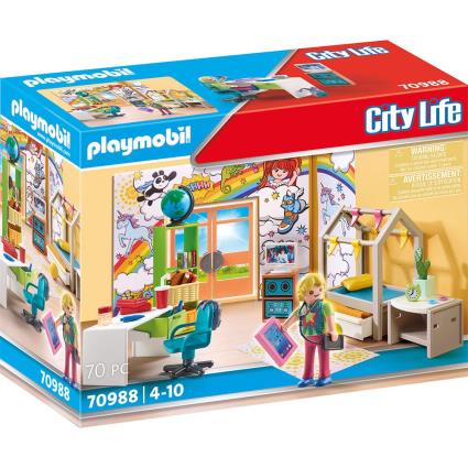 Playmobil Quarto Adolescente City Life One Size Multicolor