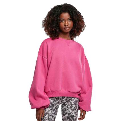Urban Classics Camisola Decote Redondo Oversized Triangle XS-S Bright Violet